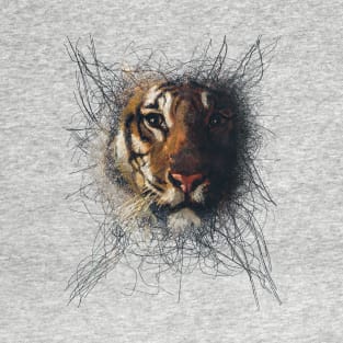 Digital Art - Bengal Tiger T-Shirt